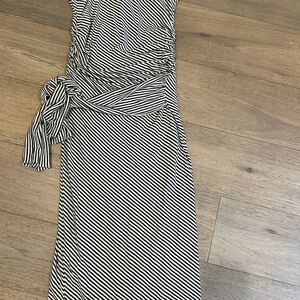 Amanda Uprichard Black and White strapless Dress